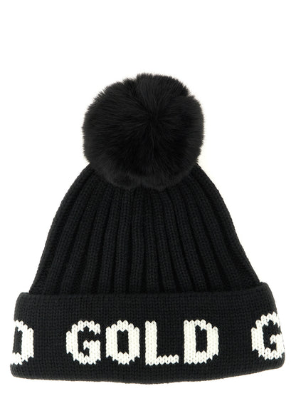 GOLDBERGH Black Marabou Beanie