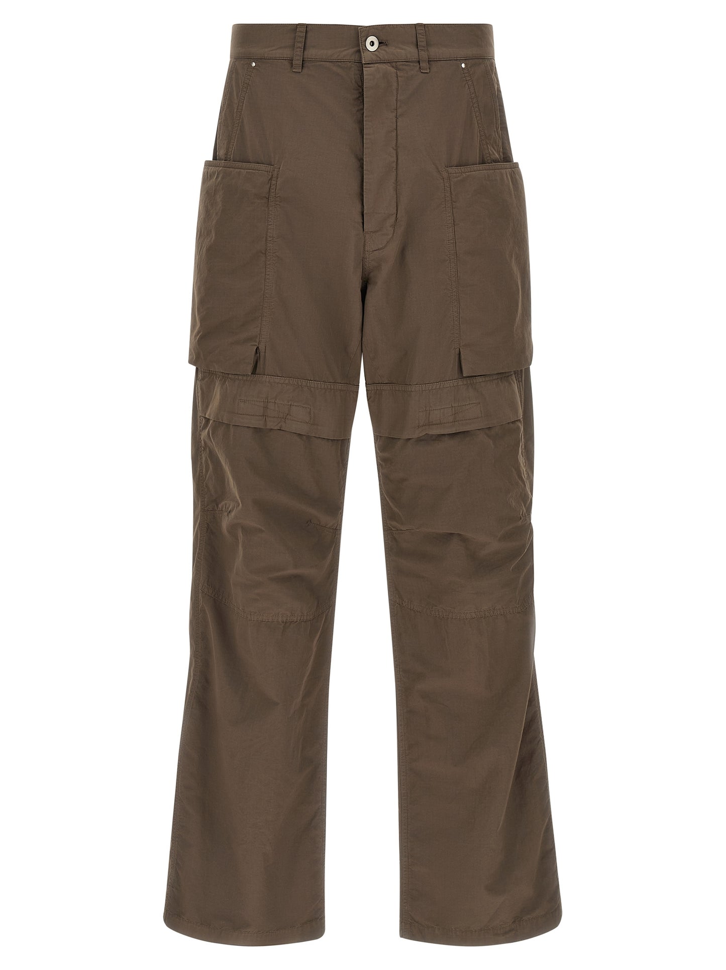 Cargo Pants by DRKSHDW for men in cotton brown & patterned features an stylish relaxed-fit & wide with a long and , expertly finished with stylish utility detailing.