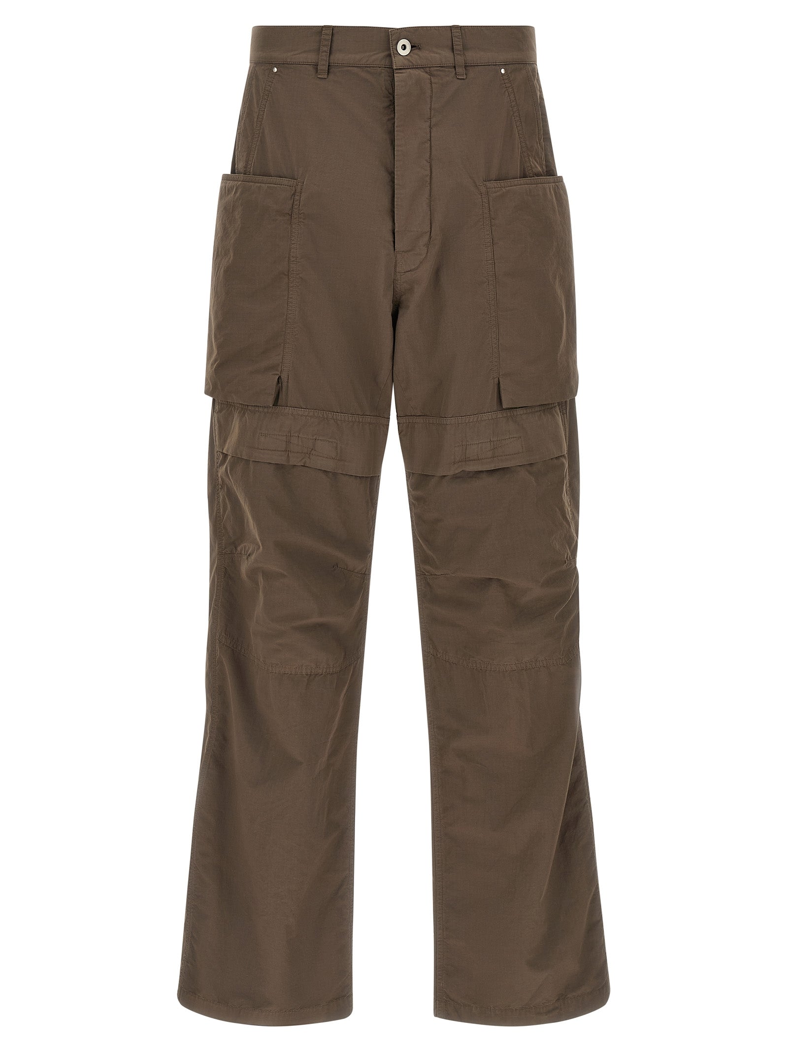 Cargo Pants by DRKSHDW for men in cotton brown & patterned features an stylish relaxed-fit & wide with a long and , expertly finished with stylish utility detailing.
