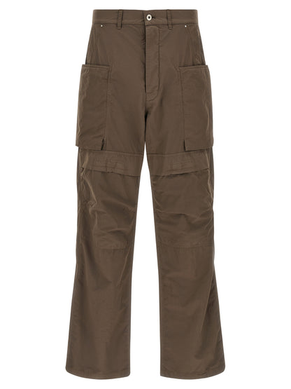 Cargo Pants by DRKSHDW for men in cotton brown & patterned features an stylish relaxed-fit & wide with a long and , expertly finished with stylish utility detailing.