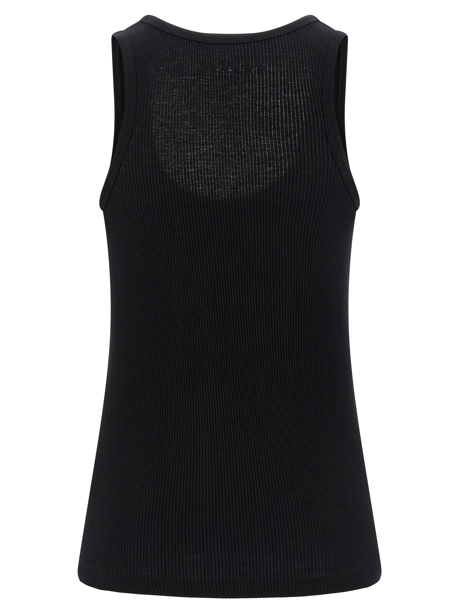 Tank Top by Isabel Marant for women in cotton black presents a uncompromising silhouette, artfully detailed with a uncompromising round neckline and for a sophisticated, uncompromising finish.