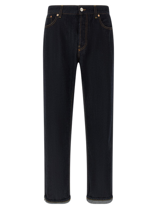 Jeans by Department 5 for men in denim cotton blue & signature features an sophisticated and straight-leg & wide with a precise long, creating a sophisticated and sophisticated silhouette.