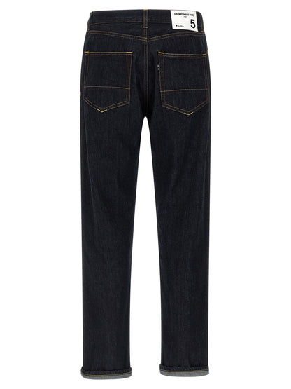 Jeans by Department 5 for men in denim cotton blue & signature features an sophisticated and straight-leg & wide with a precise long, creating a sophisticated and sophisticated silhouette.