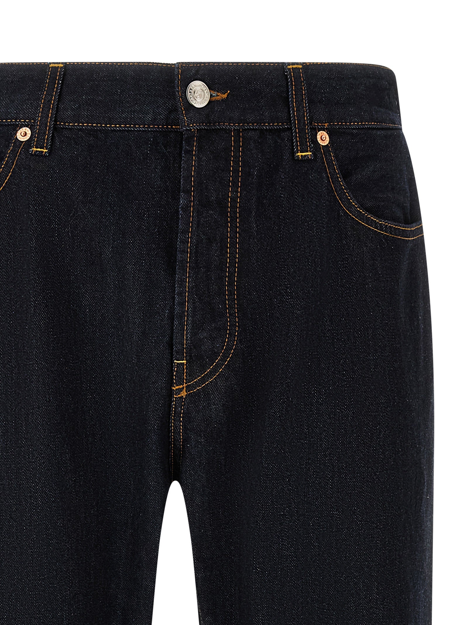 Jeans by Department 5 for men in denim cotton blue & signature features a polished silhouette with a polished straight-leg & wide, reaching a polished long and finished with a polished .