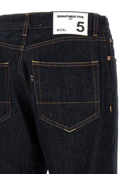 Jeans by Department 5 for men in denim cotton blue & signature features a refined silhouette with a refined straight-leg & wide, defined by a and a refined long for a refined finish.