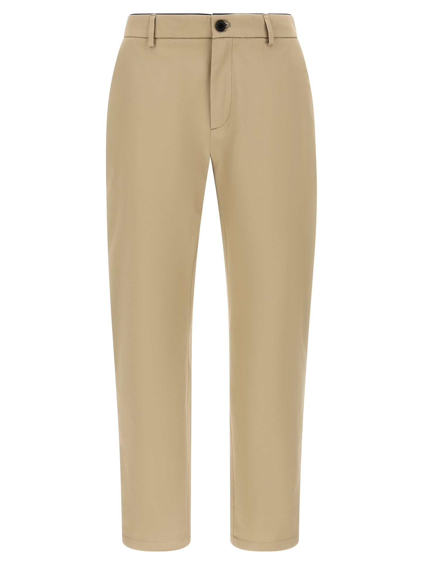 Trousers by Department 5 for men in stretch cotton beige features a sculptural silhouette, showcasing a sculptural cropped and cropped with a sophisticated for a sculptural finish.