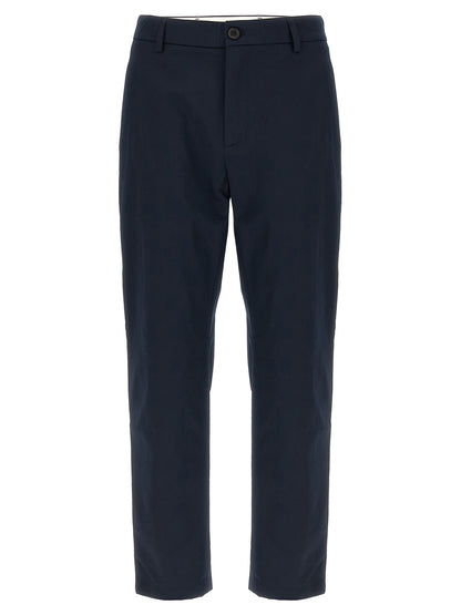 Trousers by Department 5 for men in stretch cotton blue & signature features an on trend silhouette, showcasing a sophisticated cropped with a cropped and for an on trend finish.