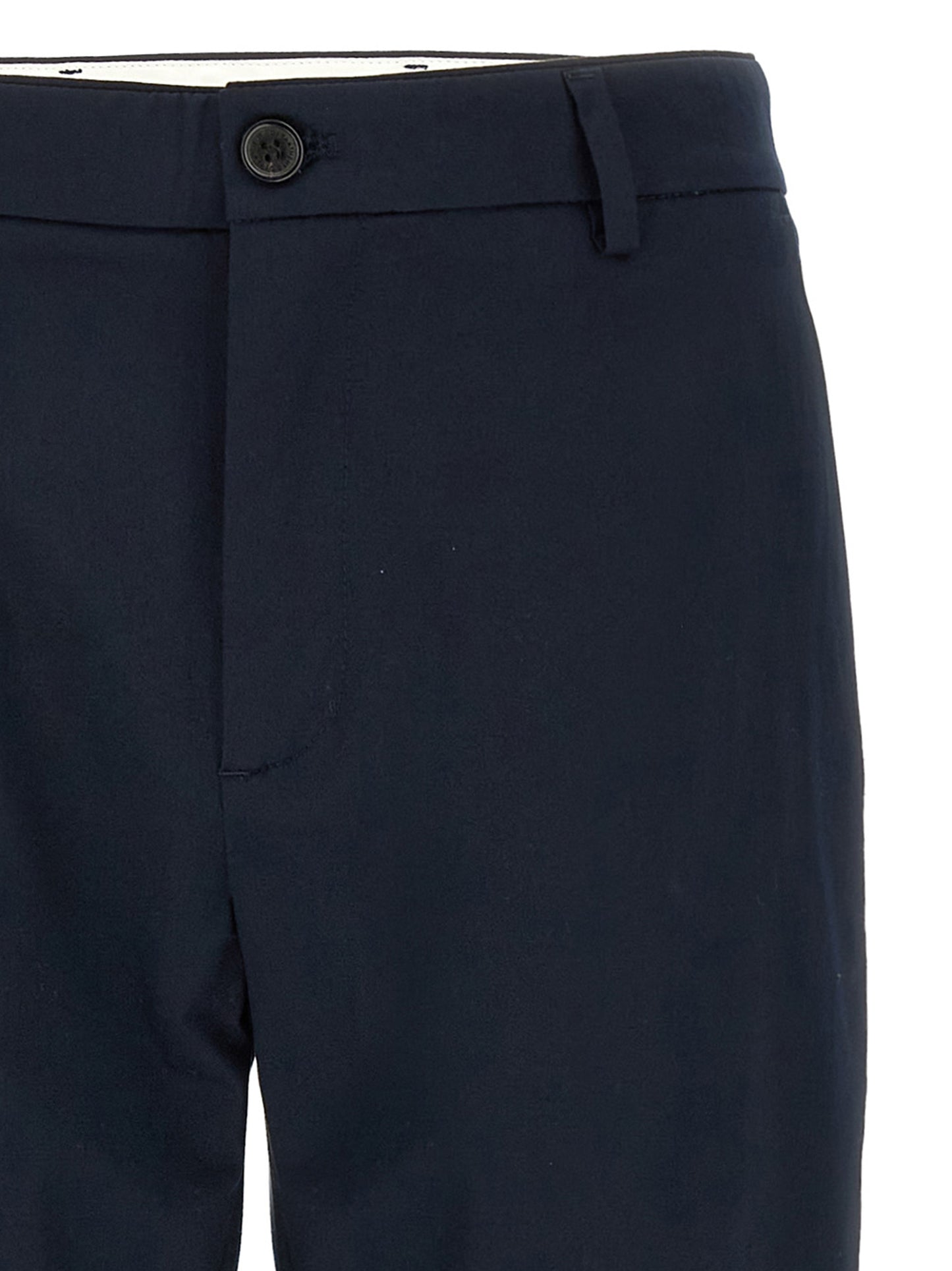 Trousers by Department 5 for men in stretch cotton blue & signature presents a smart silhouette, meticulously detailed with a smart cropped, a smart cropped, and a smart .
