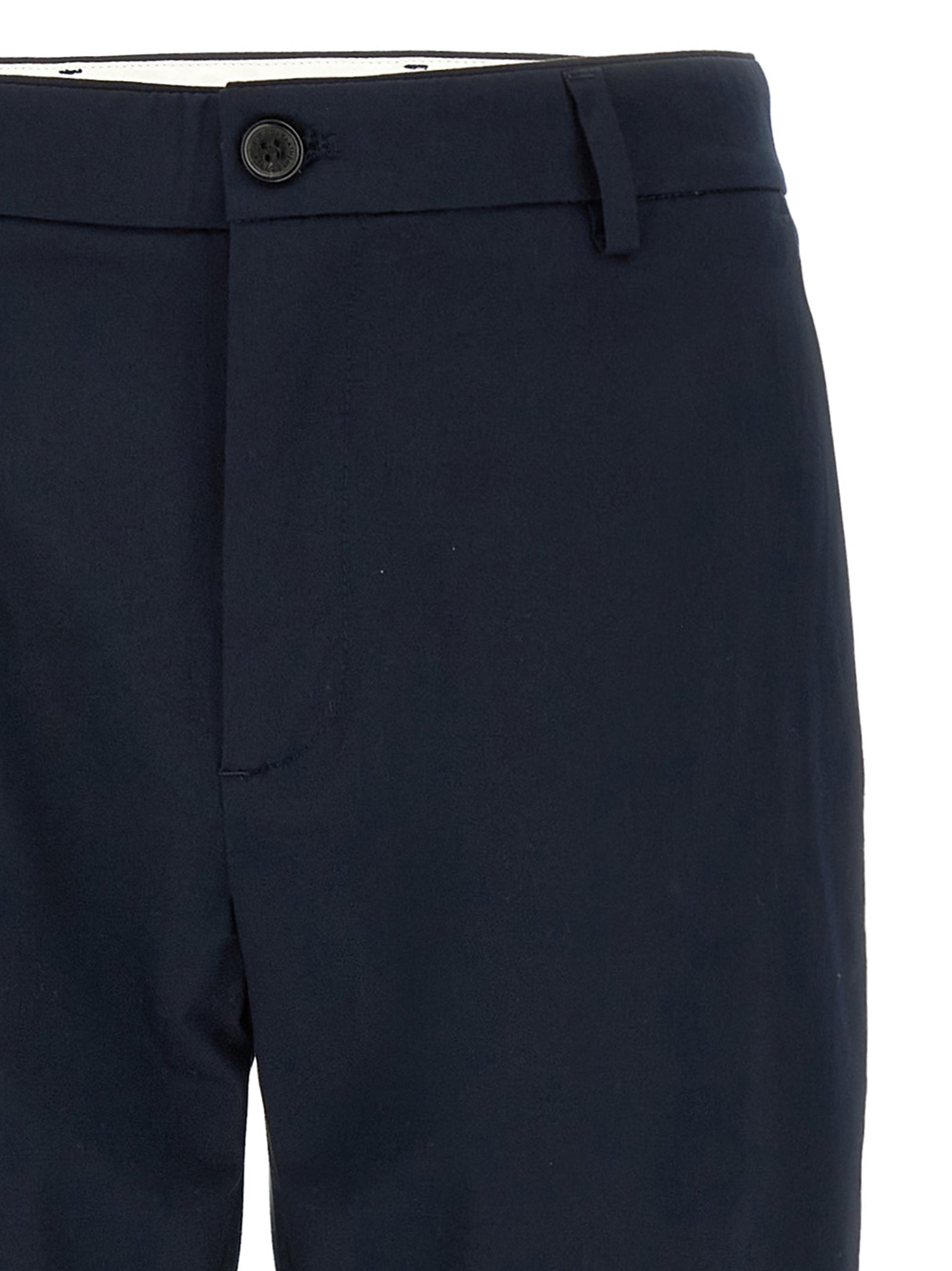 Trousers by Department 5 for men in stretch cotton blue & signature presents a smart silhouette, meticulously detailed with a smart cropped, a smart cropped, and a smart .