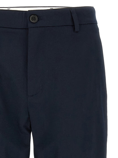 Trousers by Department 5 for men in stretch cotton blue & signature presents a smart silhouette, meticulously detailed with a smart cropped, a smart cropped, and a smart .