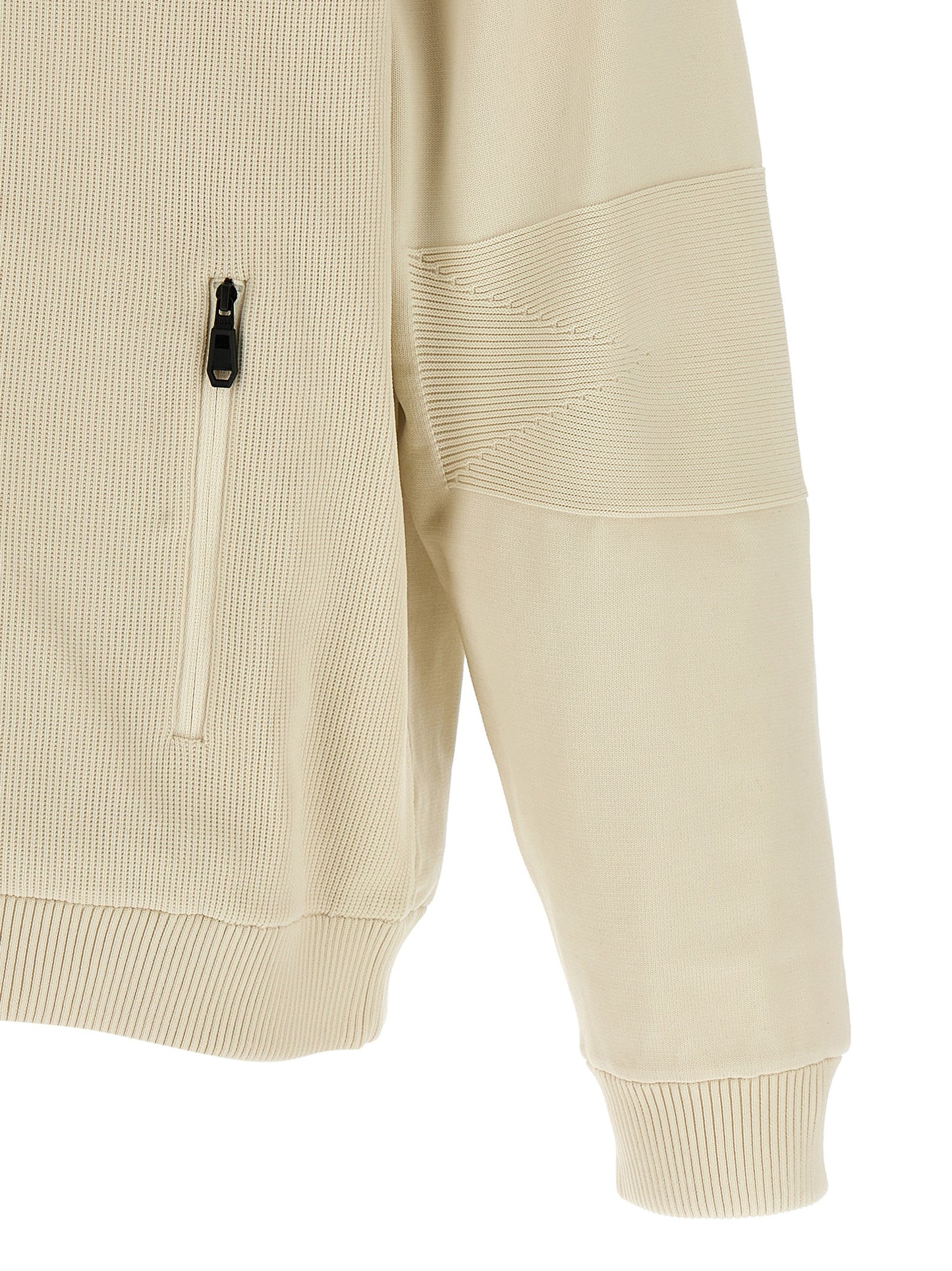 Bomber Jacket by Hugo Boss for men in polyamide beige features a dramatic silhouette, showcasing a sophisticated and distinctive pockets for a dramatic aesthetic.