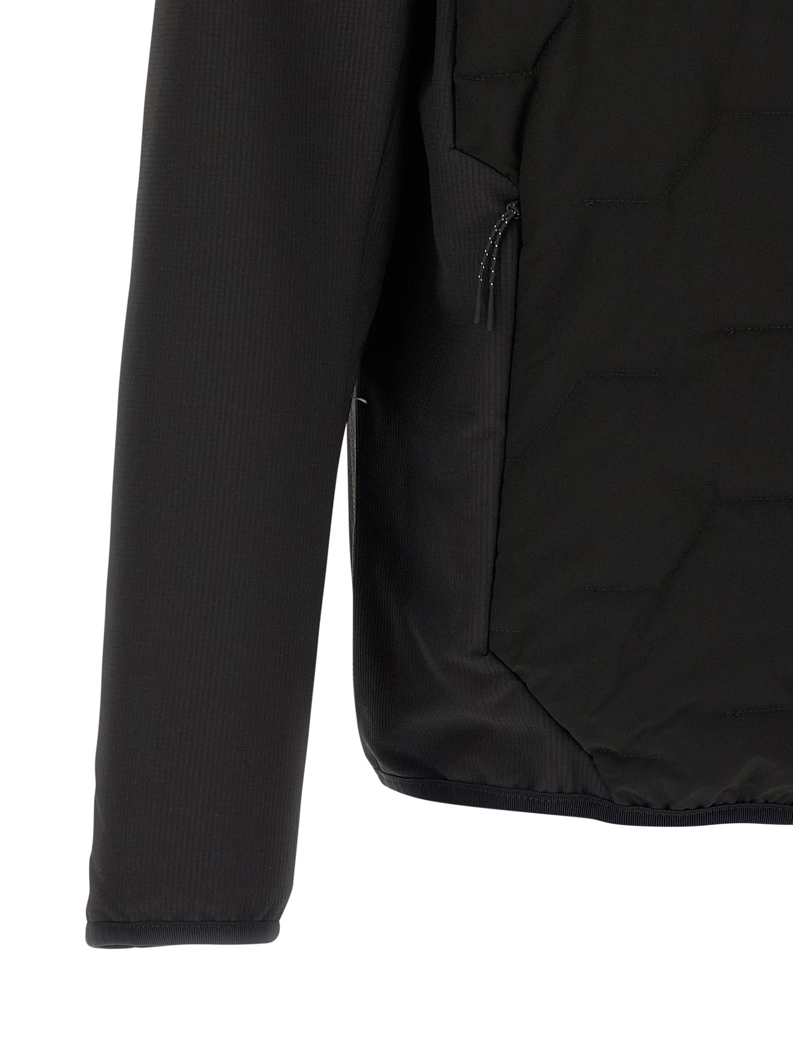 Windbreaker Jacket by Hugo Boss for men in stretch polyamide black features an enduring silhouette, showcasing technical pockets & windproof and a sophisticated for a truly enduring aesthetic.