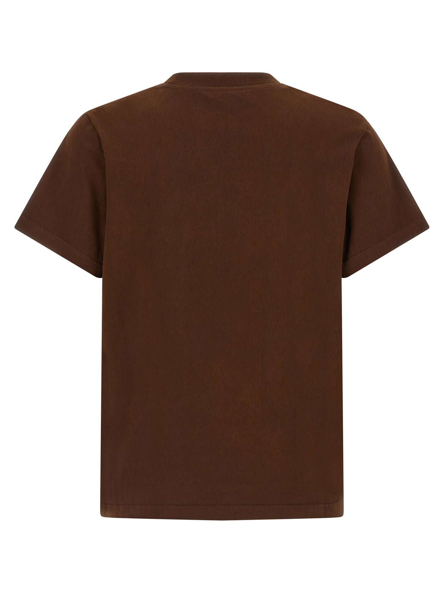 T-Shirt by Entire Studios for men in cotton brown showcases a dramatic silhouette, elegantly detailed with a dramatic crew neckline and for a truly dramatic finish.