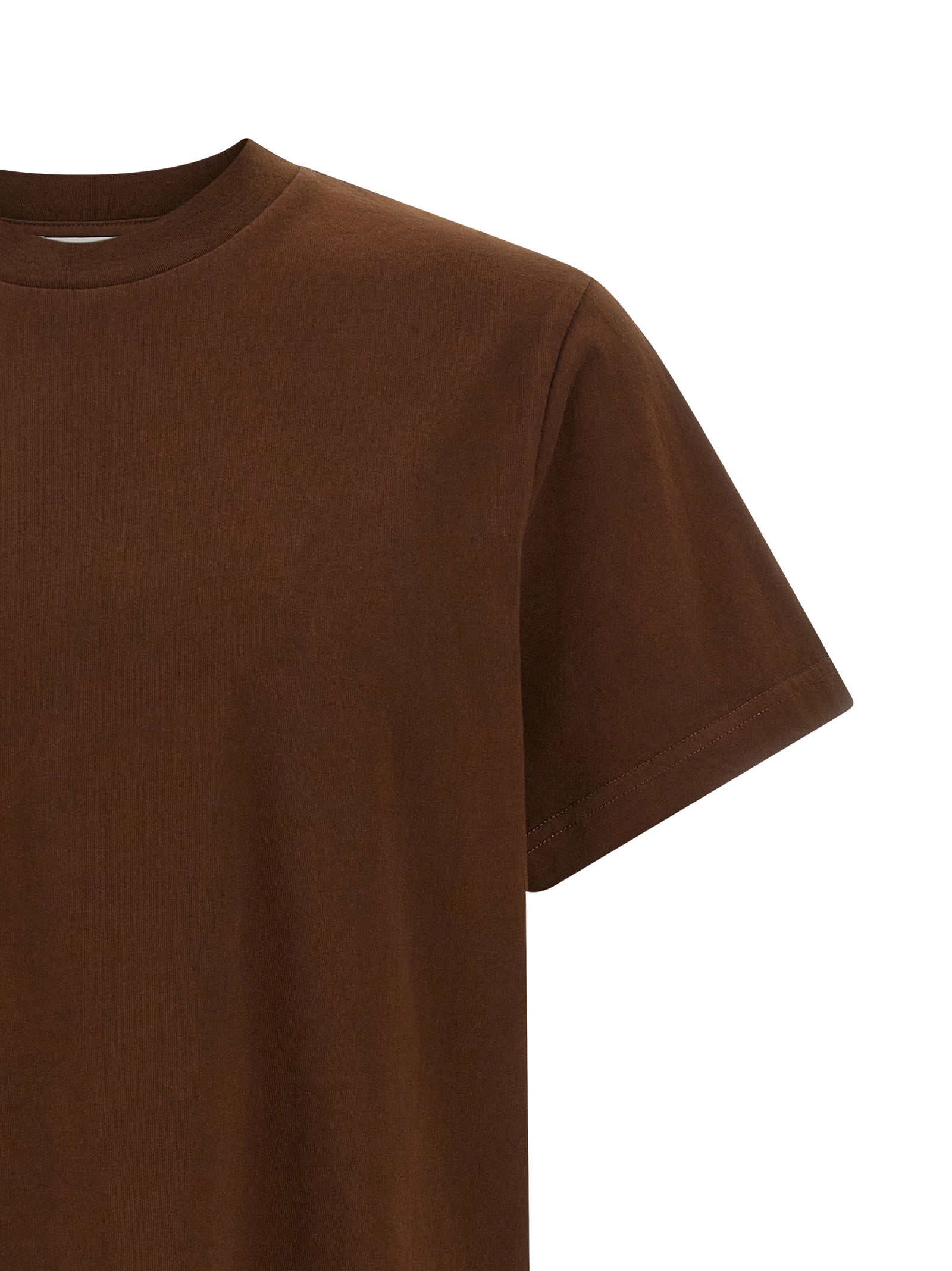 T-Shirt by Entire Studios for men in cotton brown features an on trend silhouette, perfectly showcasing a on trend and crew neckline for an elevated aesthetic.