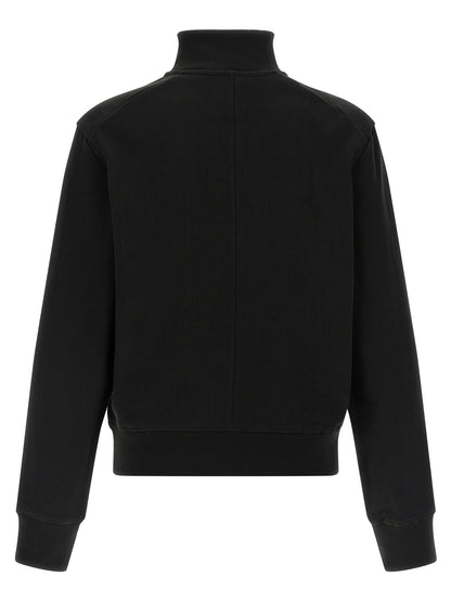 Cardigan by Entire Studios for men in cotton black showcases a captivating silhouette, artfully detailed with a captivating and high-neck neckline for a truly sophisticated captivating look.