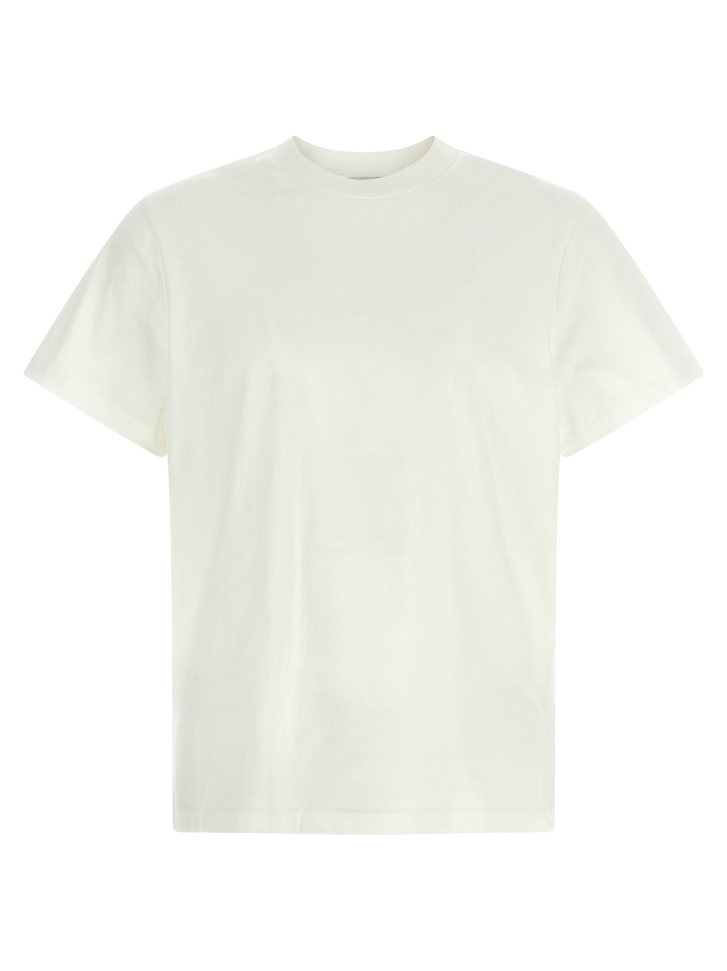 T-Shirt by Entire Studios for men in cotton white showcases a unassuming silhouette, artfully detailed with a refined crew neckline and unassuming short-sleeve for a sophisticated, contemporary look.