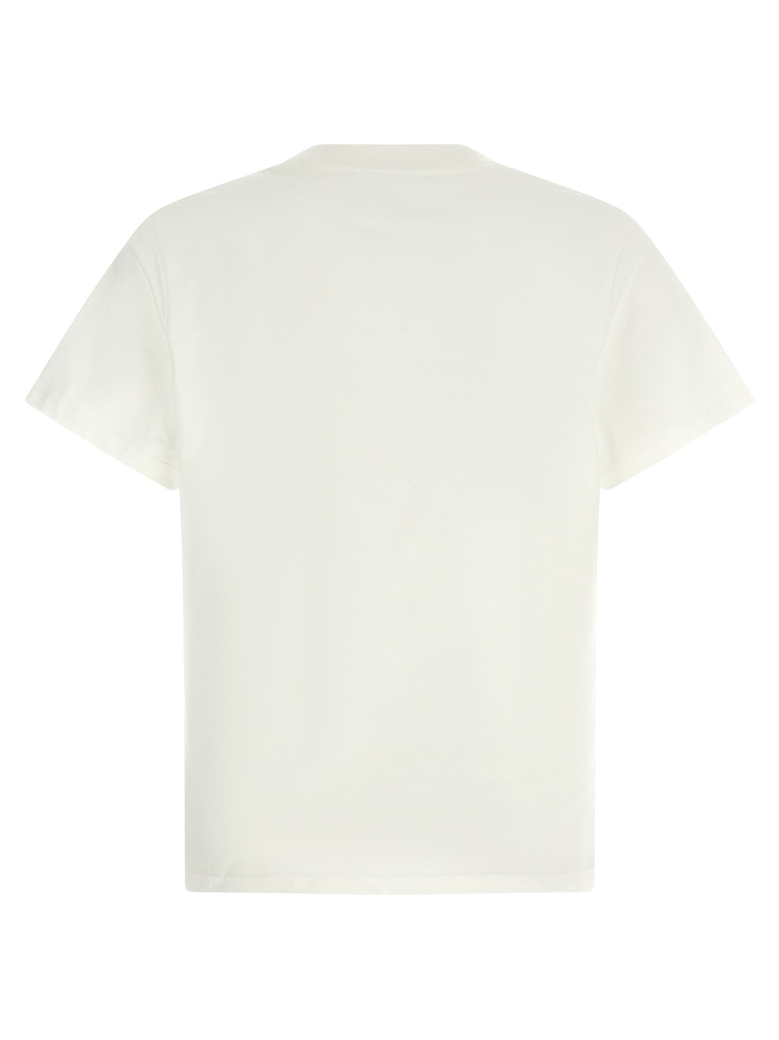 T-Shirt by Entire Studios for men in cotton white showcases a dramatic silhouette, elegantly detailed with a dramatic crew neckline and for a truly dramatic finish.
