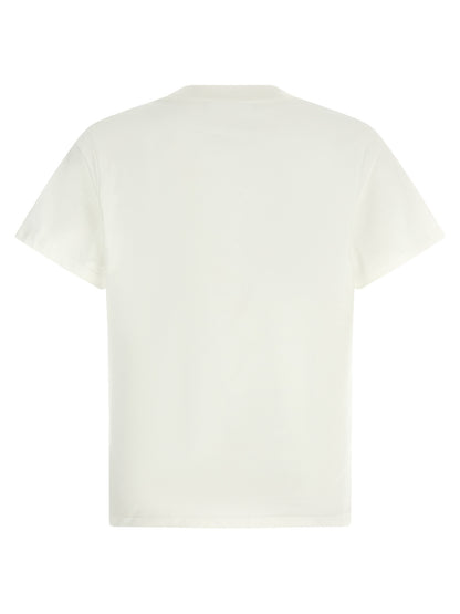T-Shirt by Entire Studios for men in cotton white showcases a dramatic silhouette, elegantly detailed with a dramatic crew neckline and for a truly dramatic finish.
