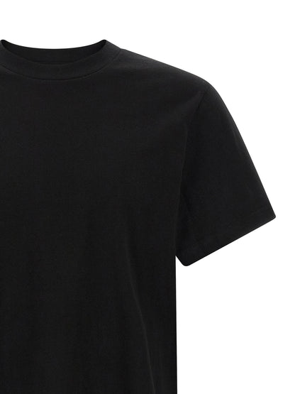 T-Shirt by Entire Studios for men in cotton black features a plush silhouette, showcasing a sophisticated crew neckline and for a truly plush finish.