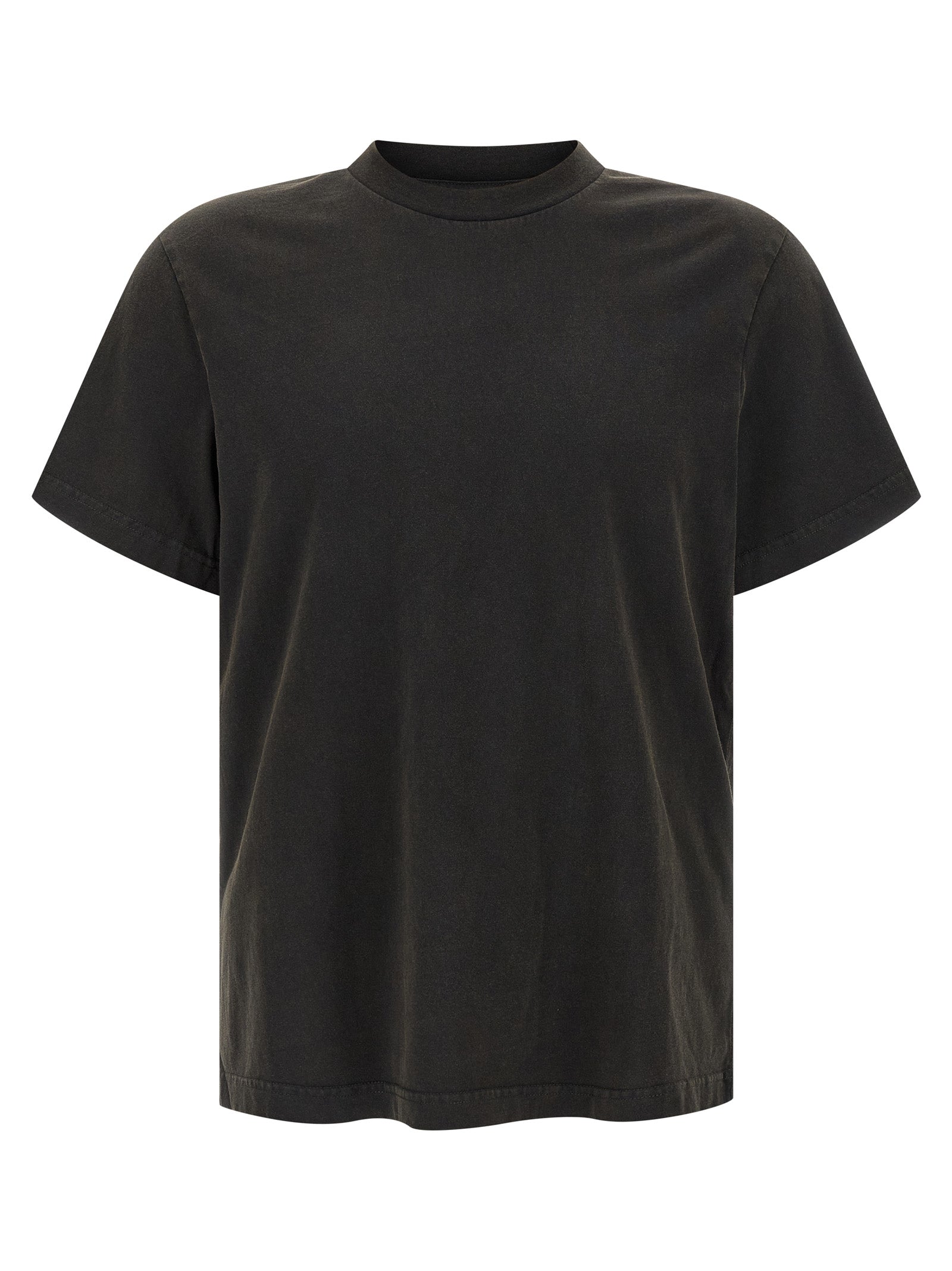 T-Shirt by Entire Studios for men in cotton gray showcases a chic silhouette, artfully detailed with a chic crew neckline and short-sleeve for a chic finish.