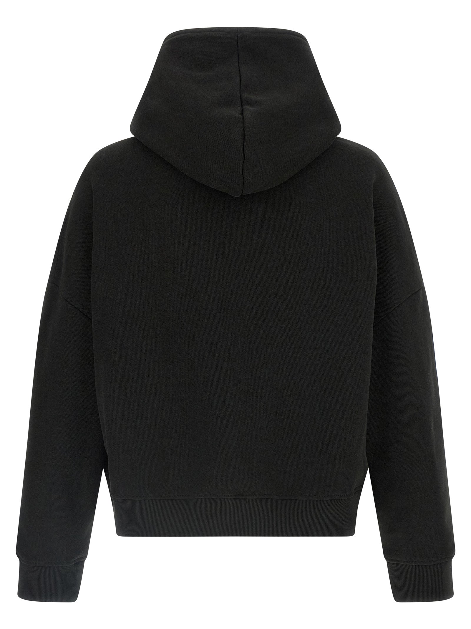 Sweatshirt Hoodie by Entire Studios for men in organic cotton black showcases a city-ready silhouette, artfully detailed with a signature hooded neckline and for a city-ready finish.