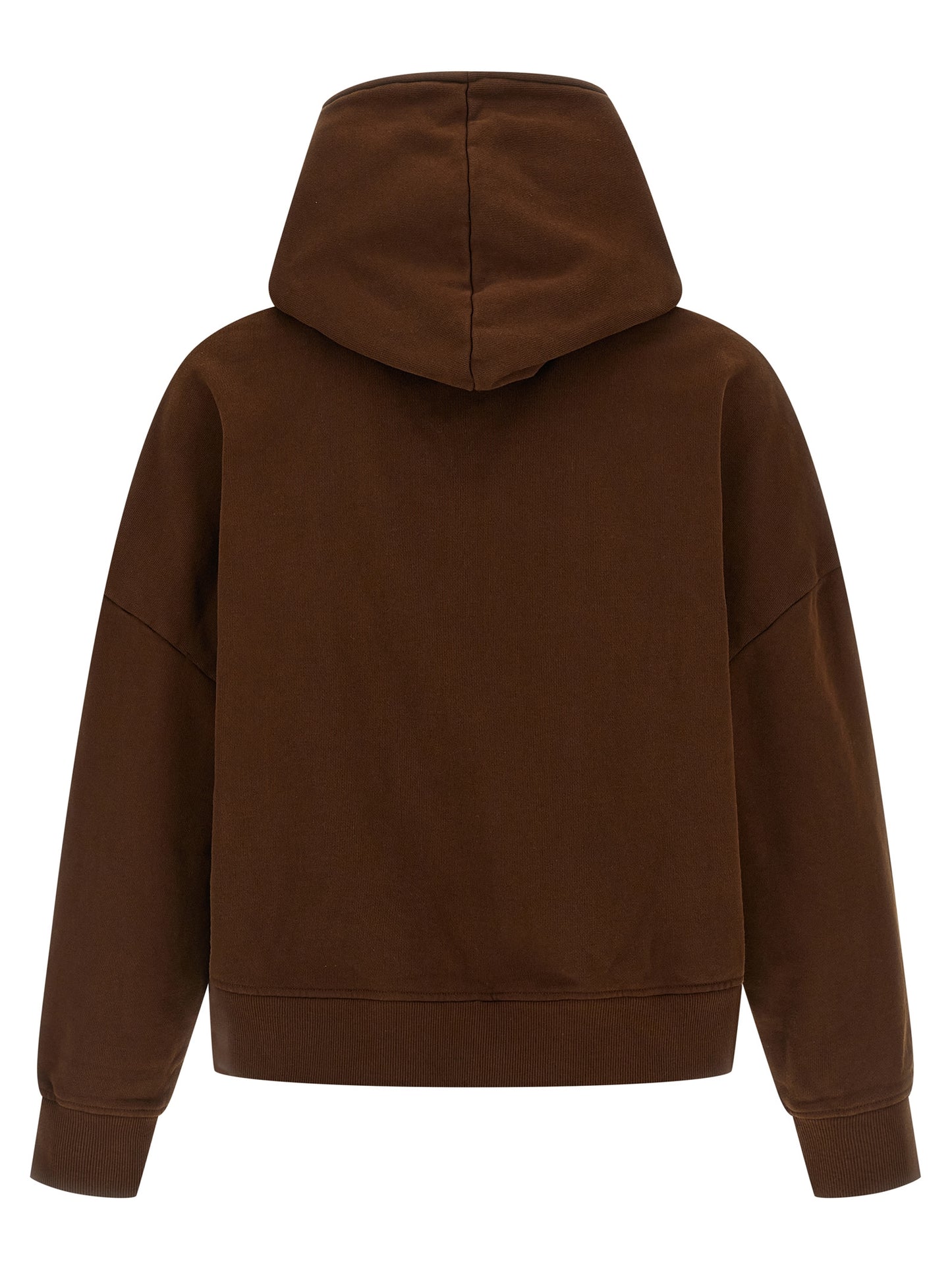 Sweatshirt Hoodie by Entire Studios for men in organic cotton brown features an luminous silhouette, showcasing a sophisticated hooded neckline and for a truly luminous look.