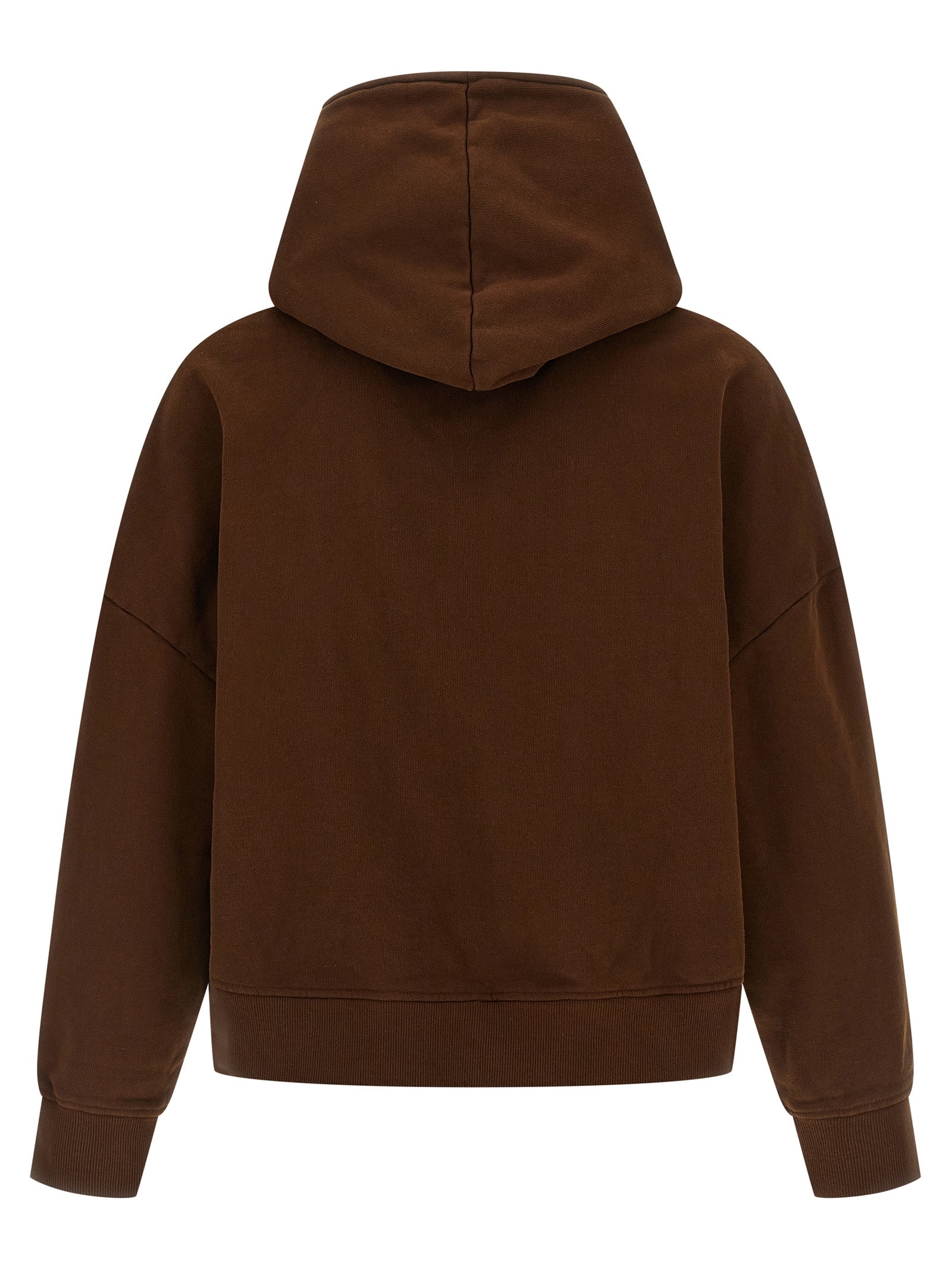 Sweatshirt Hoodie by Entire Studios for men in organic cotton brown features an luminous silhouette, showcasing a sophisticated hooded neckline and for a truly luminous look.