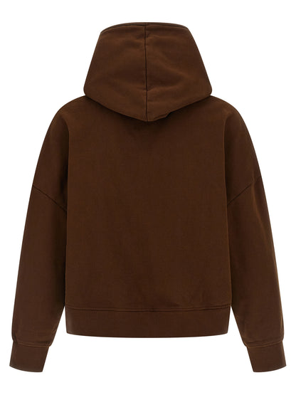 Sweatshirt Hoodie by Entire Studios for men in organic cotton brown features an luminous silhouette, showcasing a sophisticated hooded neckline and for a truly luminous look.