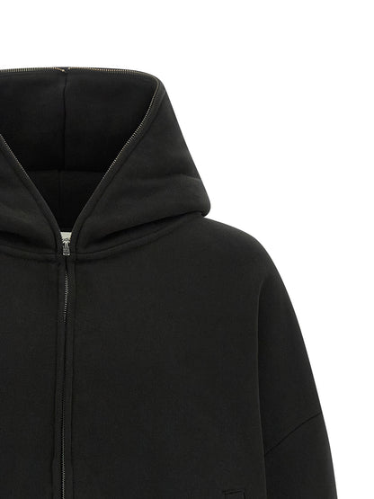 Sweatshirt Hoodie by Entire Studios for men in organic cotton black features a edgy silhouette, detailed with a edgy hooded neckline and for a refined finish.