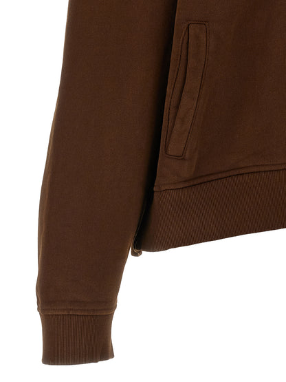 Sweatshirt Hoodie by Entire Studios for men in organic cotton brown features a slouchy chic silhouette, detailed with a slouchy chic and a signature hooded neckline for an elevated aesthetic.
