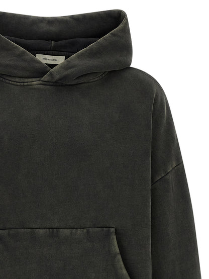Sweatshirt Hoodie by Entire Studios for men in organic cotton gray showcases a city-ready silhouette, artfully detailed with a signature hooded neckline and for a city-ready finish.