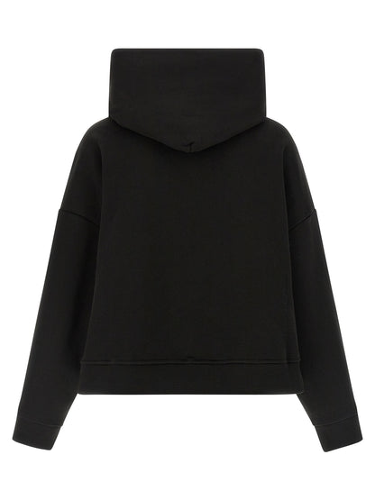 Sweatshirt Hoodie by Entire Studios for men in organic cotton black features a authentic silhouette, showcasing a sophisticated hooded neckline and authentic detail for a refined finish.