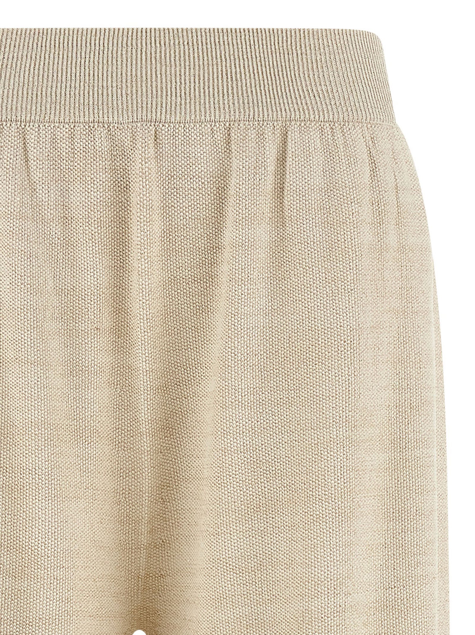 Trousers by Fabiana Filippi for women in viscose polyester cotton gold features a sculptural silhouette, showcasing a sculptural straight-leg & wide and long with a sophisticated for a sculptural finish.