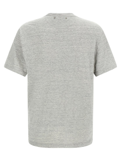 T-Shirt by Golden Goose for men in cotton gray & print features an edgy silhouette, meticulously detailed with a sophisticated and crew neckline for a truly edgy finish.
