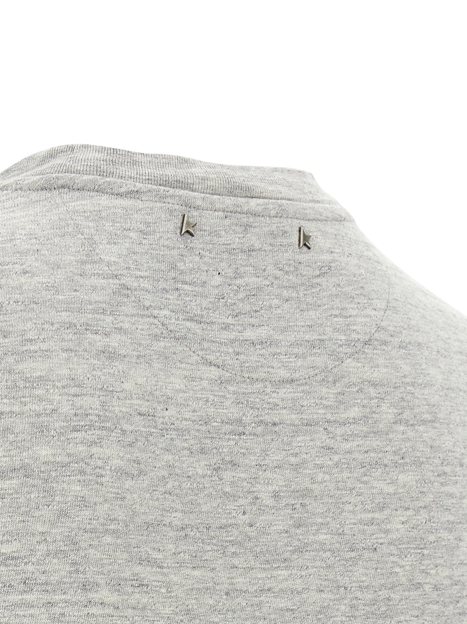 T-Shirt by Golden Goose for men in cotton gray & print features a plush silhouette, showcasing a sophisticated and for a truly plush finish.