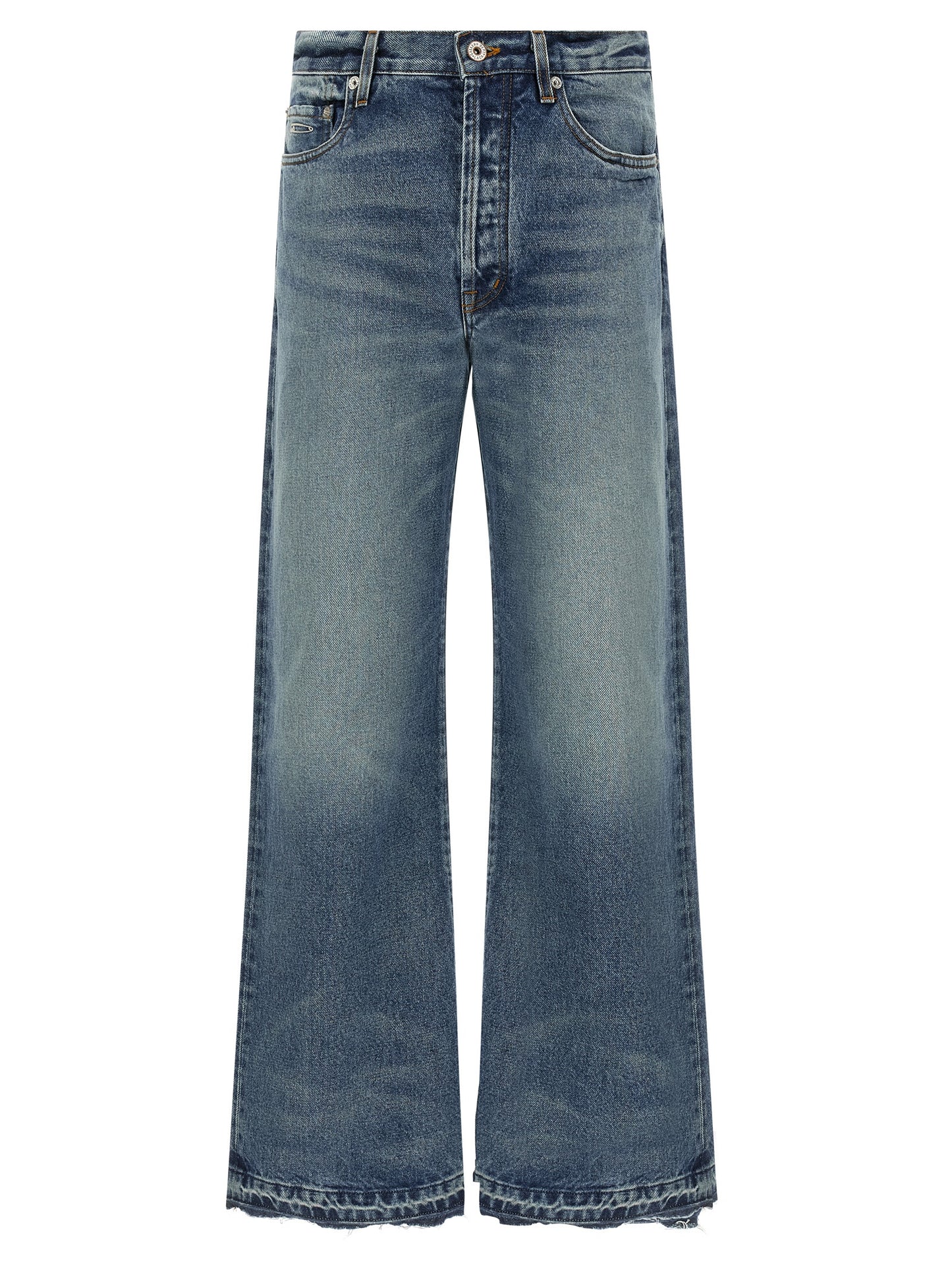 Jeans by GALLERY DEPT. for men in cotton denim blue features a refined silhouette with a refined straight-leg & wide, defined by a and a refined long for a refined finish.
