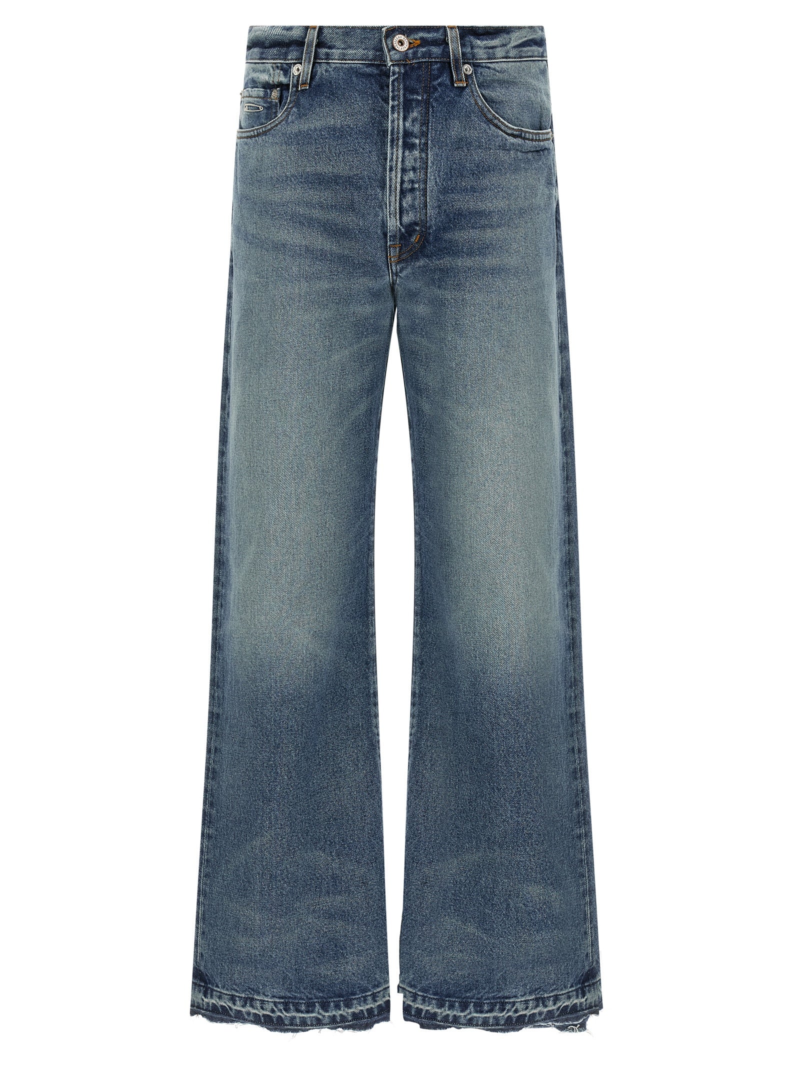 Jeans by GALLERY DEPT. for men in cotton denim blue features a refined silhouette with a refined straight-leg & wide, defined by a and a refined long for a refined finish.