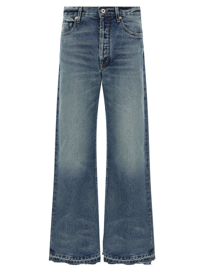 Jeans by GALLERY DEPT. for men in cotton denim blue features a refined silhouette with a refined straight-leg & wide, defined by a and a refined long for a refined finish.