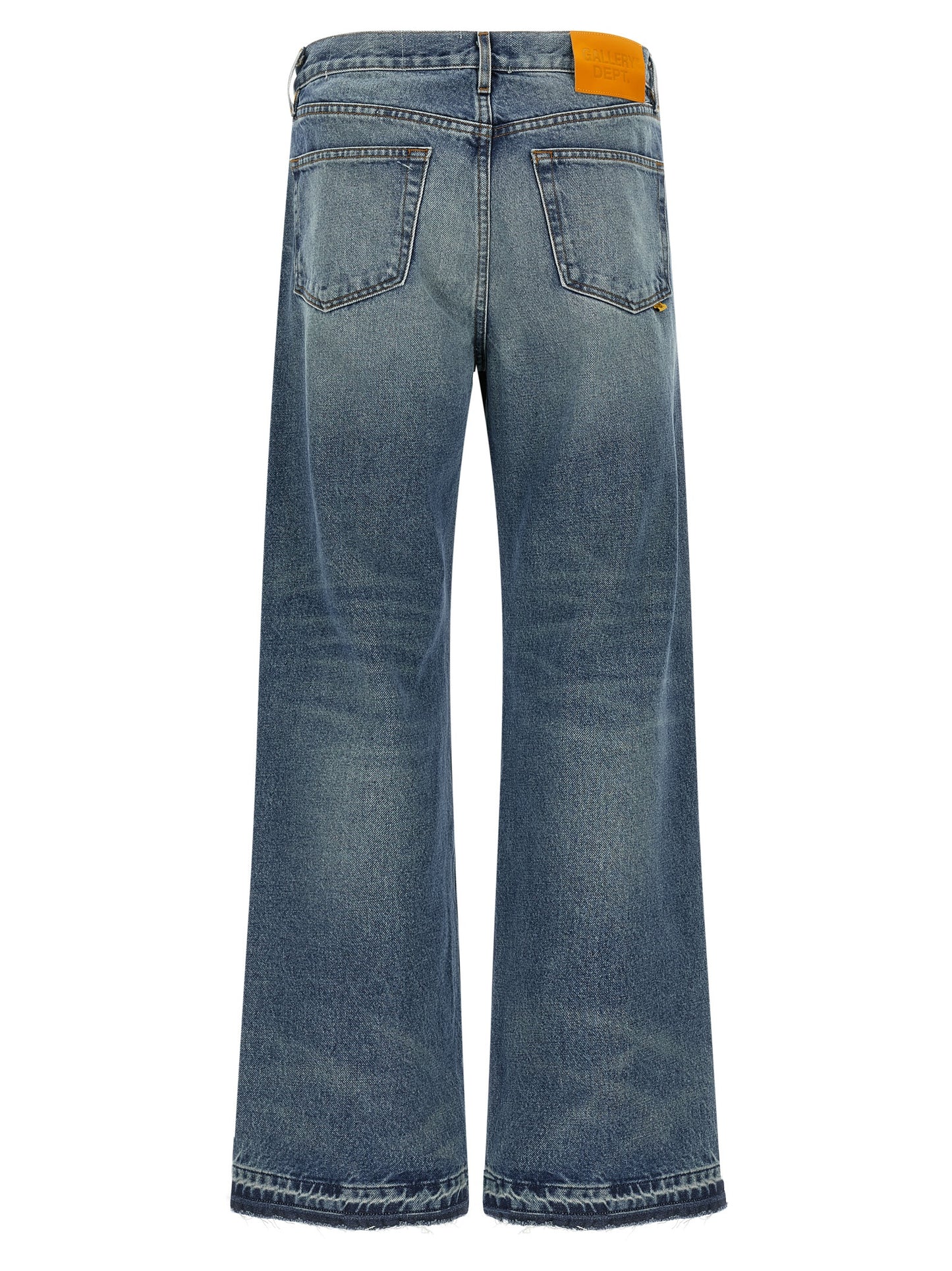 Jeans by GALLERY DEPT. for men in cotton denim blue features a refined silhouette with a refined straight-leg & wide, defined by a and a refined long for a refined finish.