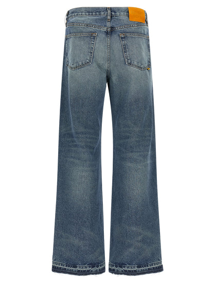 Jeans by GALLERY DEPT. for men in cotton denim blue features a refined silhouette with a refined straight-leg & wide, defined by a and a refined long for a refined finish.