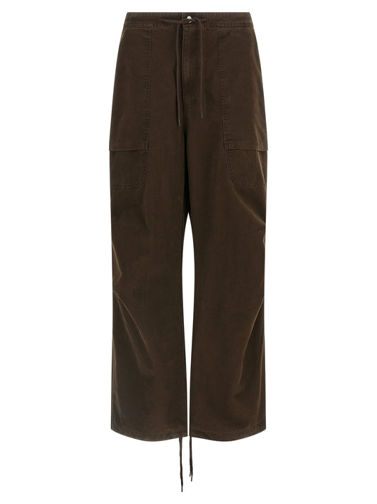 Cargo Pants by Entire Studios for men in cotton brown features an tailored straight-leg & wide with a and long, creating a tailored utilitarian silhouette.
