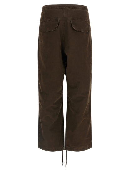 Cargo Pants by Entire Studios for men in cotton brown features an smart casual straight-leg & wide and long, expertly tailored with a and smart casual utilitarian details for a sophisticated look.