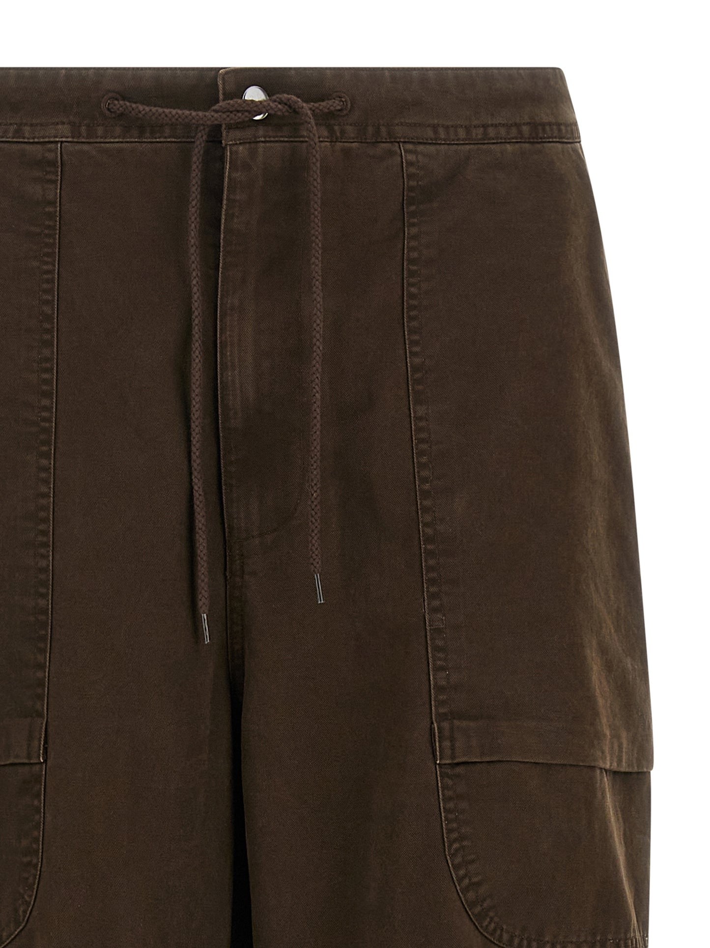 Cargo Pants by Entire Studios for men in cotton brown features a sartorial silhouette, showcasing a sophisticated straight-leg & wide with a refined long and elegant .