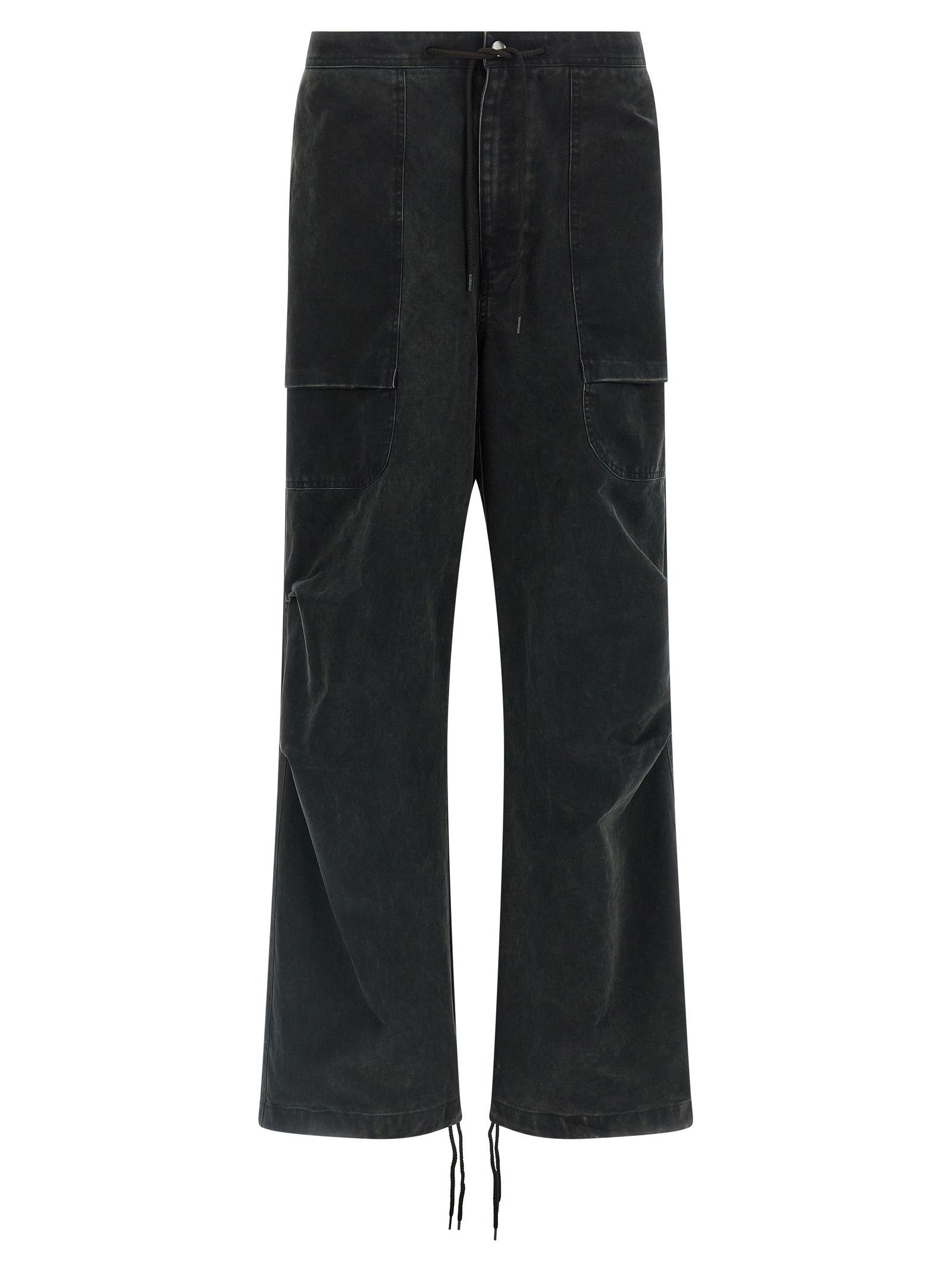 Cargo Pants by Entire Studios for men in cotton black features an tailored straight & wide with a and long, creating a tailored utilitarian silhouette.