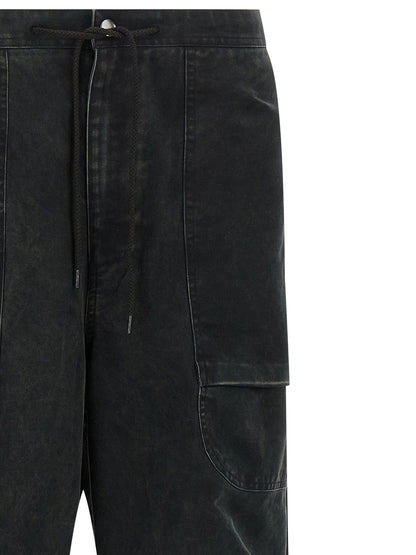 Cargo Pants by Entire Studios for men in cotton black features a architectural straight & wide with a architectural long and architectural .