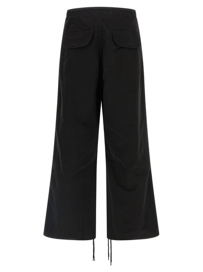 Cargo Pants by Entire Studios for men in cotton black features a sartorial silhouette, showcasing a sophisticated straight-leg & wide with a refined long and elegant .