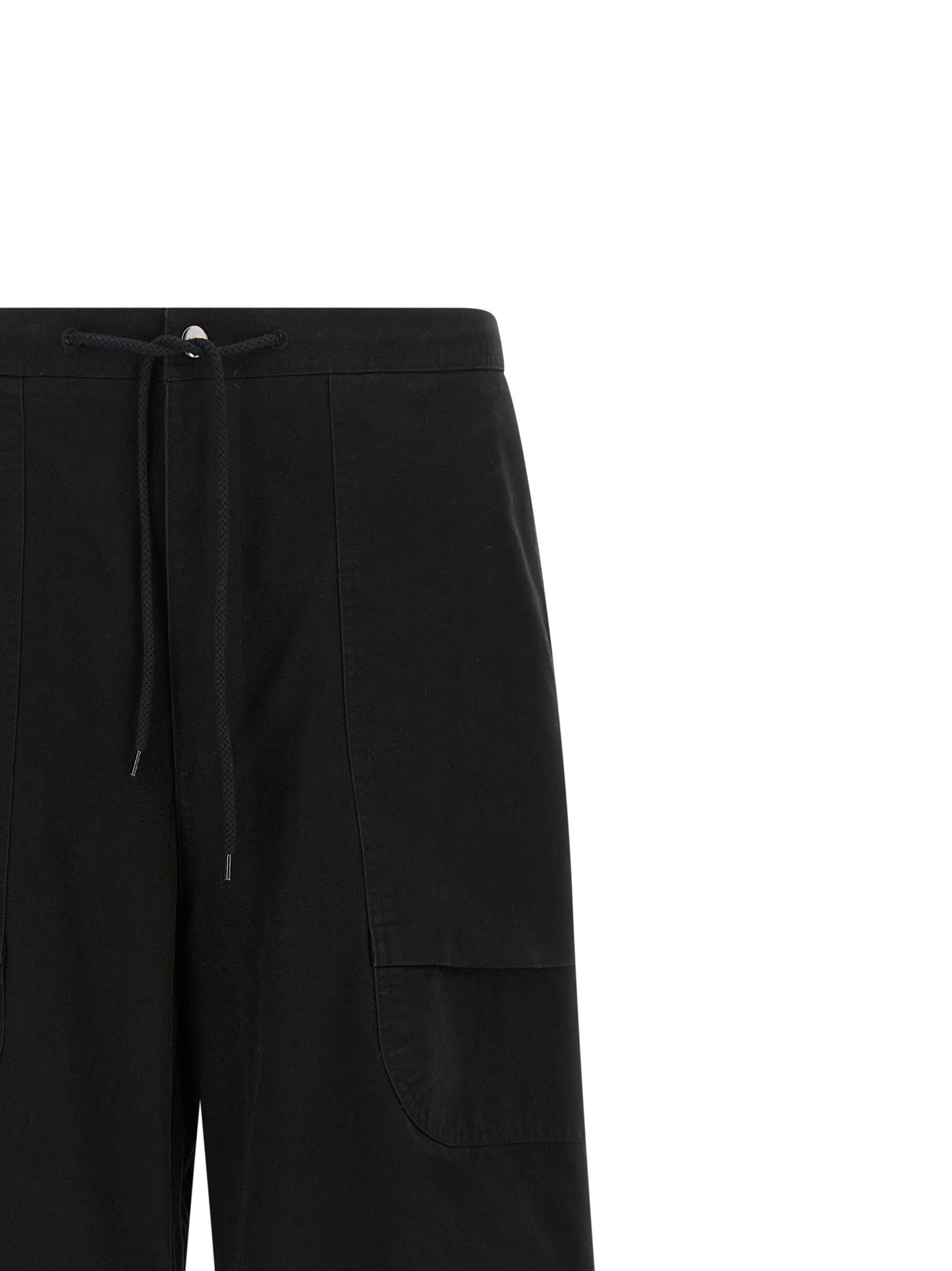 Cargo Pants by Entire Studios for men in cotton black presents a on trend silhouette, artfully finished with a on trend straight-leg & wide, long, and for a sophisticated look.