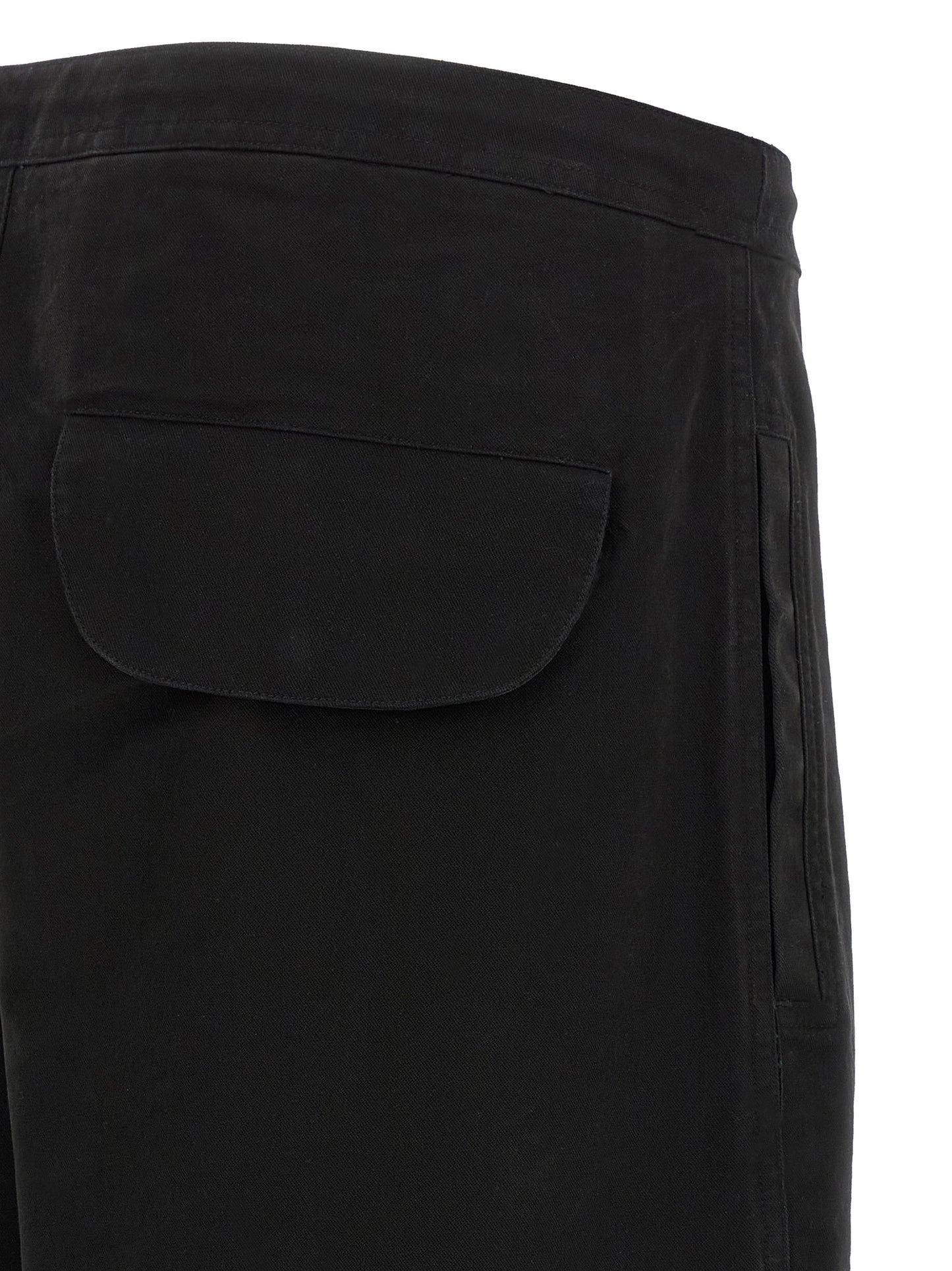 Cargo Pants by Entire Studios for men in cotton black features an smart casual straight-leg & wide and long, expertly tailored with a and smart casual utilitarian details for a sophisticated look.