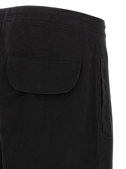 Cargo Pants by Entire Studios for men in cotton black features an smart casual straight-leg & wide and long, expertly tailored with a and smart casual utilitarian details for a sophisticated look.