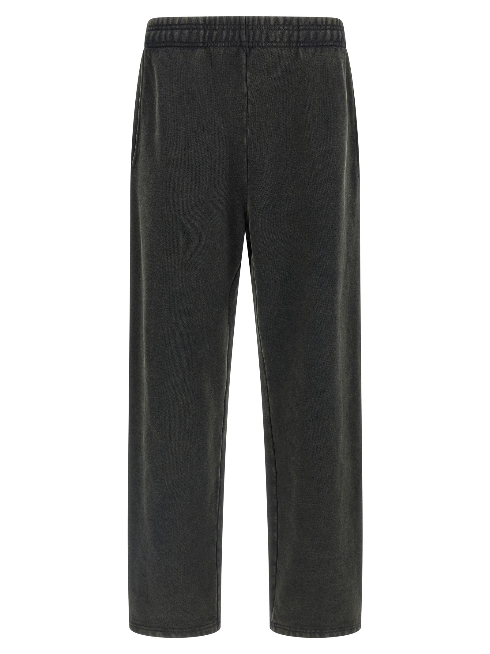Joggers by Entire Studios for men in cotton gray features a polished silhouette with a polished straight-leg & wide, reaching a polished long and finished with a polished .